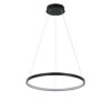 Lampa wisząca Ring 40 cm czarna LED CCT Light Prestige