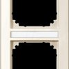 470244 M-SMART, cover-frame, 2-gang, white glossy, label holder