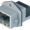 Panel plug, 5 pole, PCB mounting, crimp connection, 1.0 mm², gray, 931697106