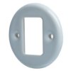 CERAMICZNY FRONT DO WŁĄCZNIKA KLAWISZOWEGO DWUTOROWEGO BIAŁY