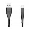 Przyłącze USB 2.0 - USB-C 3A czarne - 3m