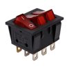 Przełącznik klawiszowy KCD3-303L - 15A/250V - Potrójny - ON/OF - z podświetleniem