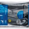 Cable tie, PA, (L x W) 208 x 3.6 mm, bundle-Ø 51 mm, black, UV resistant, -40 to 85 °C, 7TCG009110R0022