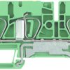 Protective conductor terminal, spring balancer connection, 0.5-6.0 mm², 3 pole, 480 A, 8 kV, yellow/green, 7904170000