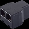 BS71225 RJ11 coupler, Western jack 6/4 > 2x jack