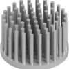 Pin heatsink, (Ø x H) 32.5 x 20 mm, 10 to 1.5 K/W, natural aluminum, 10006883