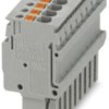 Plug, push-in connection, 0.14-1.5 mm², 9 pole, 17.5 A, 6 kV, gray, 3212581