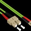 LW-820LS5 Duplex Jumper OM5 50/125µ LC/SC, LSZH, 20m, green