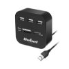 HUB USB 2.0 3 portowy z czytnikeim kart MS/SD/M2/MicroSD REBEL