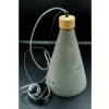 Lampa Wisząca, Betonowa Stożek Duży, Podsufitka Metalowa, Kolorowy Przewód W...