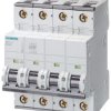 Wyłącznik nadprądowy MCB, Typ C, 4-biegunowy, 2A, na szynę DIN, Siemens, 5SY
