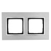 Ramka podwójna metalowa inox klasyczny DRN2/77 Kontakt Simon54 Nature