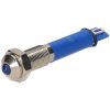 R-TECH 657023 Panel Indicator 6mm Domed 24V Blu Nickel Brass