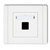 FLEXI Gniazdo multimedialne pojedyncze bez modułu (standard Keystone) biały FGM-1P KARLIK