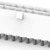 Pin header, 20 pole, pitch 4.2 mm, straight, white, 2-2825261-0
