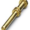 Pin contact, 4.0 mm², AWG 12, crimp connection, nickel-plated/gold-plated, 1605626