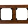 SONATA Ramka podwójna drewno orzech R-2RW/34