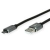 Roline Kabel Usb 2.0, A - Micro B (Odwracalny), M/M, 0,8 M