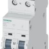 Wyłącznik nadprądowy MCB, Typ C, 2-biegunowy, 2A, na szynę DIN, Siemens, 5SY5