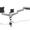 Ramię biurkowe potrójne z zaciskiem regulowane 3xLCD max 27 cali max 6kg uchylno-obrotowe 360stDA-90363
