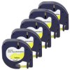 Taśma 5x LT 59423 do drukarki DYMO 12mm 4m żółta czarny nadruk /5szt./