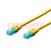 PATCH CORD U/UTP5E 1M DIGITUS ŻÓŁTY AK-1512-010/Y CAT5E