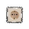 Gniazdo schuko, beżowe, Sedna Design i Elements SDD112025
