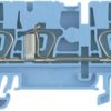 Through terminal block, spring balancer connection, 0.5-4.0 mm², 3 pole, 24 A, 8 kV, blue, 1608550000