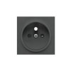 SIMON 55 Pokrywa gniazda pojedynczego do: SGZ1CM, SGZ1M grafitowy mat TGZ1ZP/116 KONTAKT SIMON