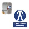 Tabliczka BHP Tablica Nakazu Znak ZAŁÓŻ ODZIEŻ OCHRONNĄ 225x275mm