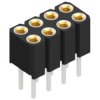 Socket header, 8 pole, pitch 2 mm, straight, BLY 2 8