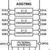 IC® Compatible, Wide Bandwidth, Triple 2x2 Crosspoint Switch w/Two IC-Controllable Logic Outputs