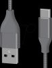 217084 Sync & charging cable, USB-A ->USB-C™, 1.5, grey