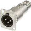 Adapter przelotowy XLR
