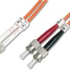 FO duplex patch cable, LC to ST, 1 m, OM2, multimode 50/125 µm, DK-2531-01