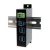 Hub USB USB 3.0 EX-1504HMS USB 4 USB A, USB B, Exsys