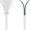 Kabel z wtyczką Euro do montażu, 1,5 m, biały - Wersja kolorystyczna Biały