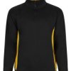 Sweter, 105704, Unisex, XS, Czarny/żółty, Bawełna 35%, Poliester 65