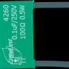 4260 RC suppressor, capacitor 250V/0.1 µF with resistor 100 Ohm