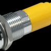 192A0352 LED signal light, 10 mm, yellow, 24 V, metal, Ø14 mm, 1000 mcd