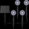 OC-GL-039B 4-pack LED solar light, black, IP65, 3000 K