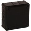 Puszka Natynkowa Pusta 12 Wlotów Viplast Vp-41 Czarna Ip55 98X98x42mm 041-05