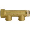 Distribution pipe, L 137 mm, 10 bar, brass, for pipe systems, 112565