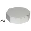 Hammond 1590STPCLG Stomp Box Diecast Enclosure Octagon 133 x 133 x 39 Light Grey