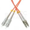 Patchcord światłowodowy FO MM LC-SC duplex 50/125 OM2 3m WAVE OPTICS