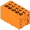 PCB terminal, 5 pole, pitch 5 mm, AWG 24-12, 20 A, spring-clamp connection, orange, 1330470000
