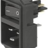 Combination element plug C20, 3 pole, screw mounting, plug-in connection, black, EC11.0031.002