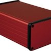 Obudowa profilowa Hammond Electronics, aluminium, czerwony, (D x S x W) 160 x 103 x 53 mm, 1 szt.