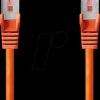 CCGL85221OG025 Patch cable, Cat.6, S/FTP, 0.25 m, orange