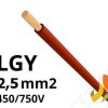 Przewód LGY 2,5 mm2 brązowy (450/750V) jednożyłowy linka H07V-K (karton 900m) 4520032K LAPP KABEL